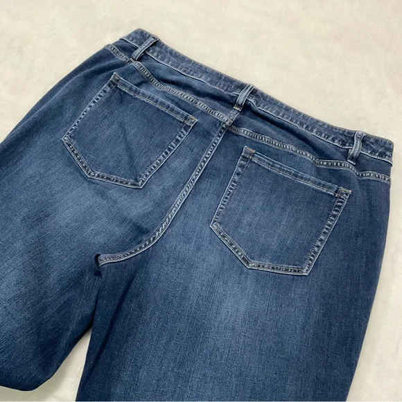 Lane Bryant Blue Denim Jeans Size 22 High Rise Straight - Picture 8 of 8